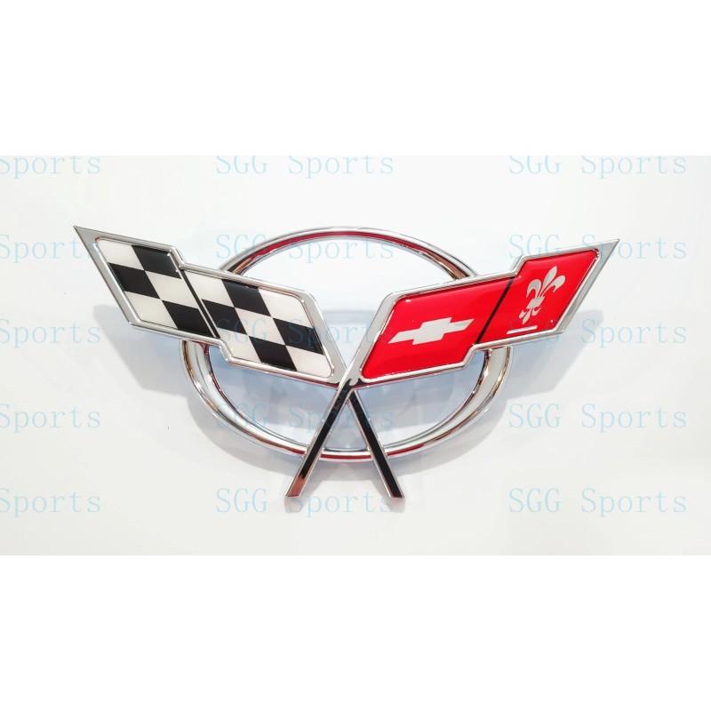 AUTO 2PC 1997-2004 C5 Corvette Chrome Front Bumper Rear Deck