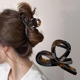 GOODCHI Hair Clip, Hair Accessory, Small, Lightweight, Strong, Hair Clip, Cute, Korean Style, Stylish, Adult Hair Clip, Daily Use, Bath, Women's (Light Tortoise)