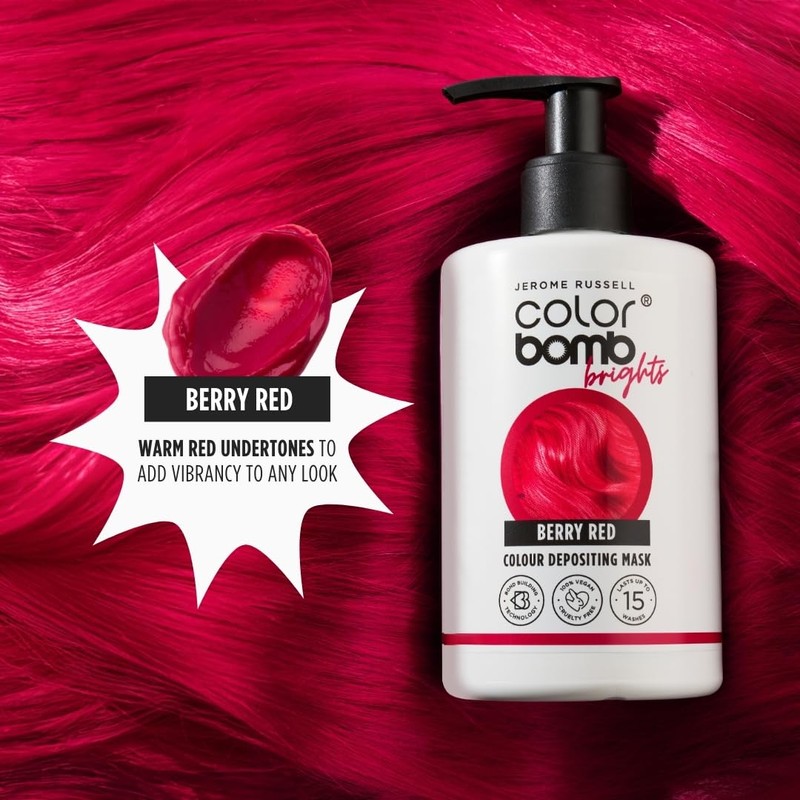 Jerome Russell Color Bomb Brights – Berry Red Colour Depositing