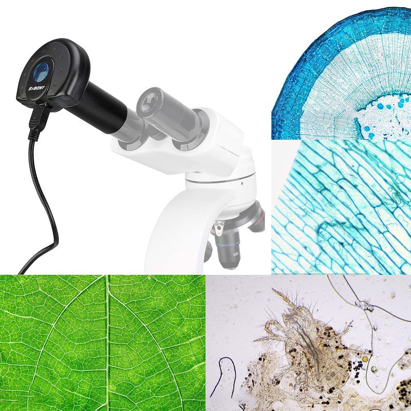 SVBONY SV189 Microscope Digital Camera, 1.3 Million Pixel USB2.0 Microscope