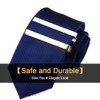 YTBUBOR 3 Pack Tie Clips for Men Long Styles Tie
