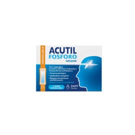 Acutil Fosforo Advance, Integratore Alimentare con Vitamina B6, L-Asparagina, Fosfoserina e L-Glutammina, Contribuisce a Rimanere Concentrati e a Ragionare con la Giusta Lucidità, 12 Stick Orosolubili