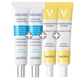 Real Collagen Triple Effect Eye Cream 40mlx4 Wrinkle Improvement Function - 7. 2 Triples + 2 Vitamin Eye Creams / 리얼콜라겐 트리플 이펙트 아이크림 40mlx4개주름개선 기능성 - 7.트리플 2개+비타민 아이크림 2개