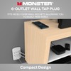 Monster Adaptador de enchufe de pared con protector contra sobretensiones,