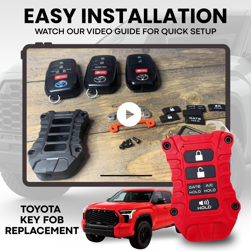 for Toyota Key Fob Case - Heavy-Duty Protective Shell -