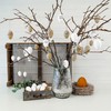 12 white papier-mâché Easter eggs | Classic Easter decoration for