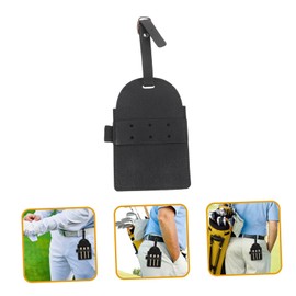 Outanaya Golf Tee Organizer Pu Tee Carrier Portable Tee Holder for Golf Bag Tag Universal Golfing Tee Sizes