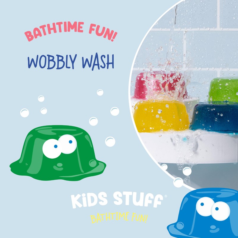 Kids Stuff Pink Wobbly Wash with Strawberry Fragrance | Wobbly