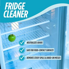 Oh Yuk Fridge Cleaner – Cleans Inside Refrigerator for Spotless, Food-Contact Safe Surfaces | Biodegradable, Vegan, Cruelty-Free | Effortlessly Lifts Sticky Messes & Dried-On Food | Spray Bottle
