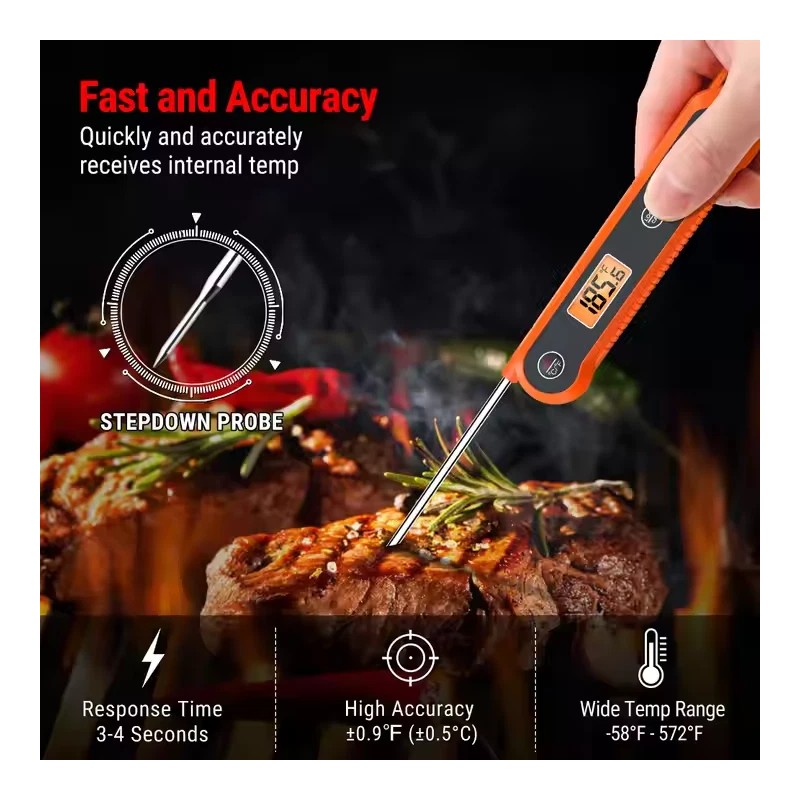 ThermoPro Digital Instant Read Meat BBQ Food Thermometer Independence day