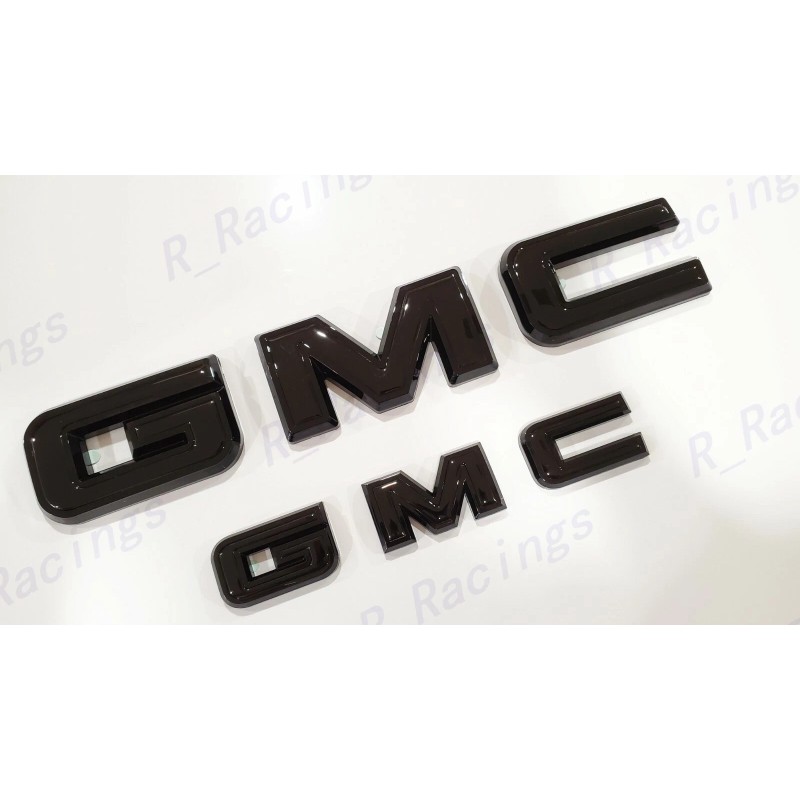 Auto OVERLAY Front & Rear Gloss Black Emblem Overlay Fit
