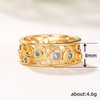 ENDLESSNESS & ETERNITY Court Style Blue and White Cubic Zirconia