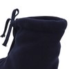 Men Women Cast Sock Dark Blue Soft Fleece Thick Adjustable