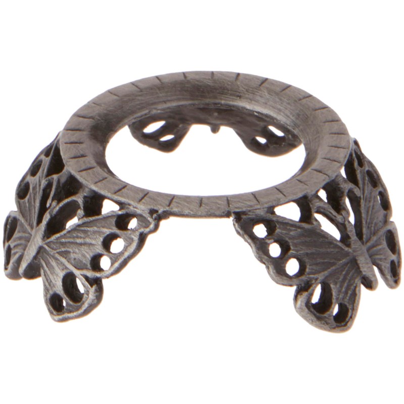 Bard's Pewter Egg Stand/Holder, Butterflies, 0.875" Diameter (Fits Hen Sized