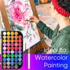 Watercolor Paint Set, 48 Colors Non-Toxic Watercolor Paint with a