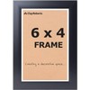 Photo Picture Frame 6 x 4, Black, Freestanding and Wall