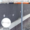 PATIKIL 2 Inch Perforated Insulation Pins with Round Washers, 80