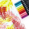 Tombow 56189 Dual Brush Pen Art Markers, Tropical, 10-Pack. Blendable,