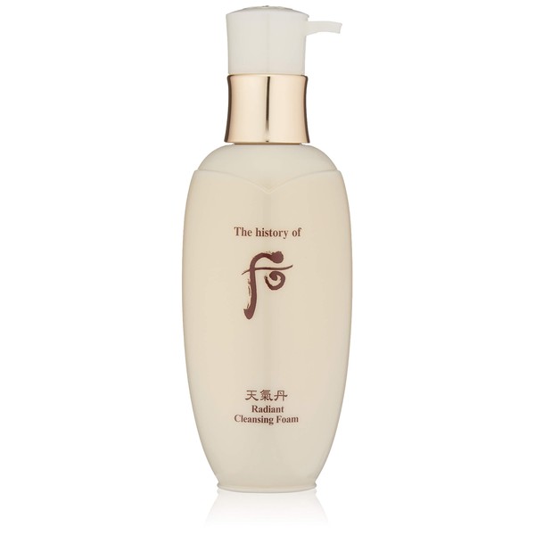 THE HISTORY OF WHOO Radiant Cleansing Foam, 6.8 Fl Oz
