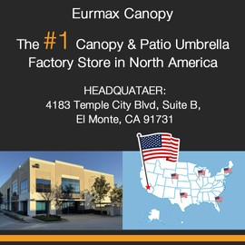 Eurmax USA 5'x5' Pop Up Canopy Tent Commercial Instant Canopies with Heavy Duty Roller Bag,Bonus 4 Sand Weights Bags (Black)