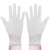 CINECE Women's Tanning Gloves, Lace, Short, UV Protection, Smartphone Compatible,