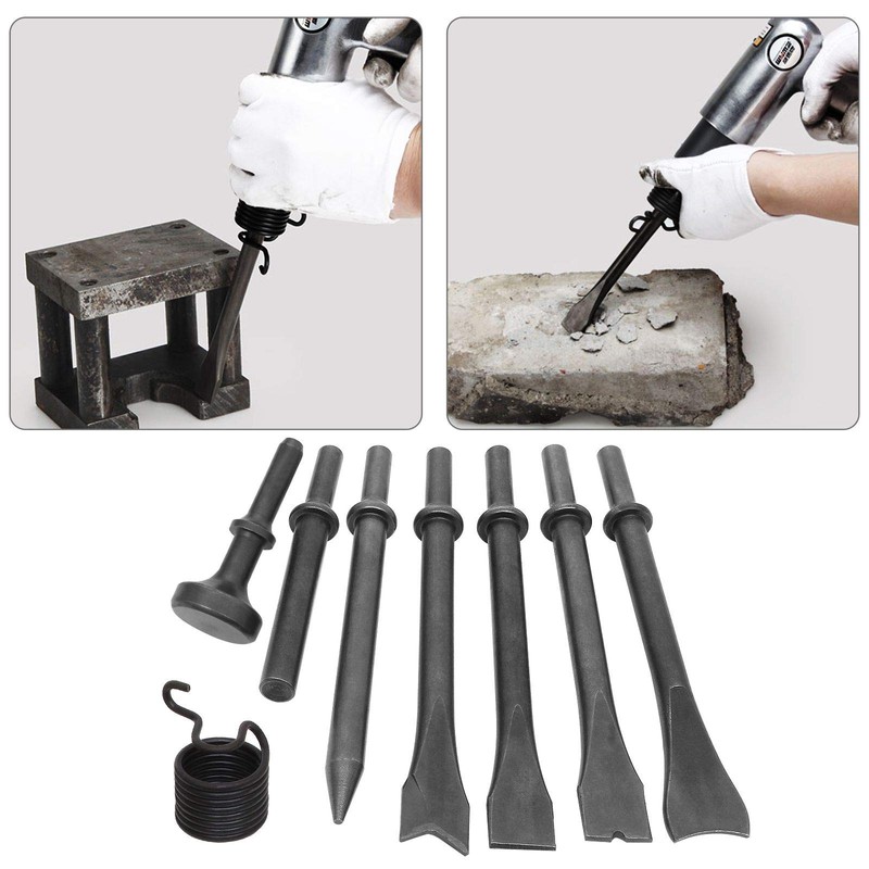 8 Piece Air Chisel Set Pneumatic Chisel Air Hammer Punch