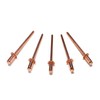 Metal Magery 100 Copper Pop Rivets 1/8 Diameter Copper Mandrel