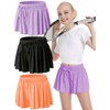 MODERN ASIR 3 Pack Girls Flowy Shorts with Spandex Liner