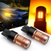 Xotic Tech Pair 30-SMD 3000K Amber 7440 7443 SCK LED