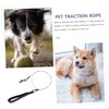 Ipetboom 1pc Steel Wire Dog Leash Heavy Duty Anti-bite Outdoor
