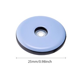20Pcs Furniture Glides with Nail,Teflon Easy Moving Sliders with Screw Floor Protector for Tiled,Chair Leg Floor Protectors,Furniture Sliders for Hardwood Floors Tiled(SIZE:25mm)