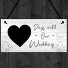 RED OCEAN Wedding Countdown Chalkboard Hanging Decor Sign Novelty Engagement