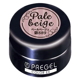 PRE GEL PG-CE889 Color Gel Color EX Pale Beige 0.1 oz (3 g) UV/LED Compatible
