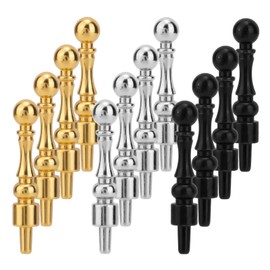 12pcs Metal Cribbage Pegs, 3 Colors Cribbage Board Pegs Suitable for 1/8 Hole Easy to Grip Game Pegs Cribbage Pins for Cribbage Traditional Board Games Accessories