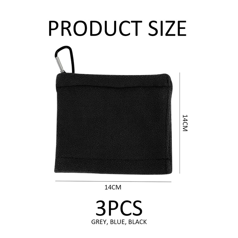 YSDYY 3Pcs Golf Cleaning Towels, Soft Absorbent Golf Towels, Golf