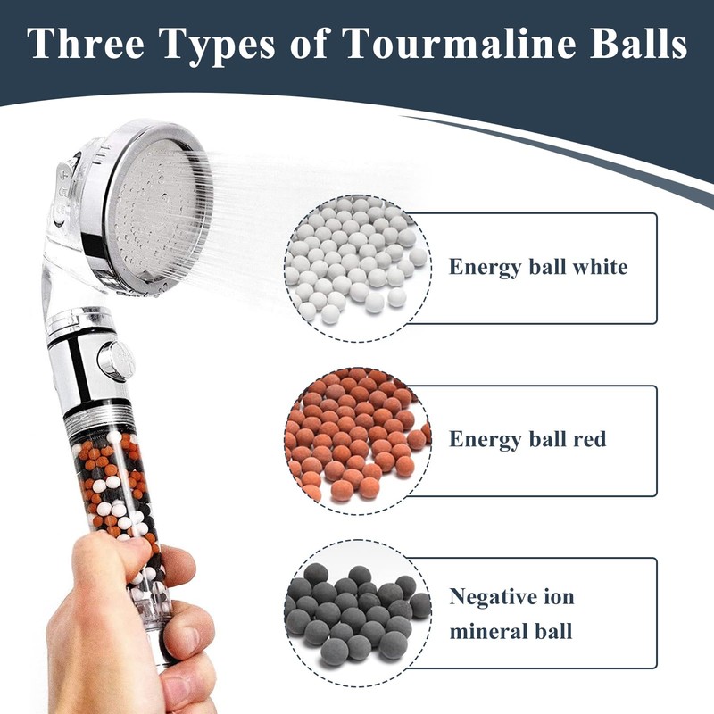 6 Pack Shower Head Beads, Mineral Balls for Shower Head,