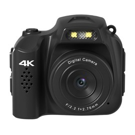 YULINJIA Ultra Small Digital Camera, 4K Mini Size, Digital Camera, Video Recording, 64 Megapixels, 64 GB Micro SD Card Included, 1.2 oz (30 g), 16 Million COMS Sensor, 1.54 Inch Large Screen, Multiple
