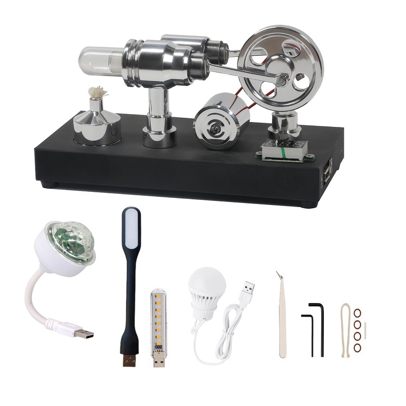 Sunnytech - Motor de aire caliente Stirling Generador de electricidad