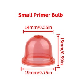Moleyaso 188-12-1 Small Primer Bulb for Echo PB-580H Shindaiwa EB600RT EB633RT T242X Husqn 150BT 130BT 350BT Red Max EBZ8000 EBZ8500 EB7000 Walbro WYA-79 WYA-44 WYA-56 Blower Trimmer Carburetor