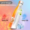 Leraverppy 17oz Cola-Bottle Shaped Stainless Steel Leak-proof Water Bottle,Double Wall