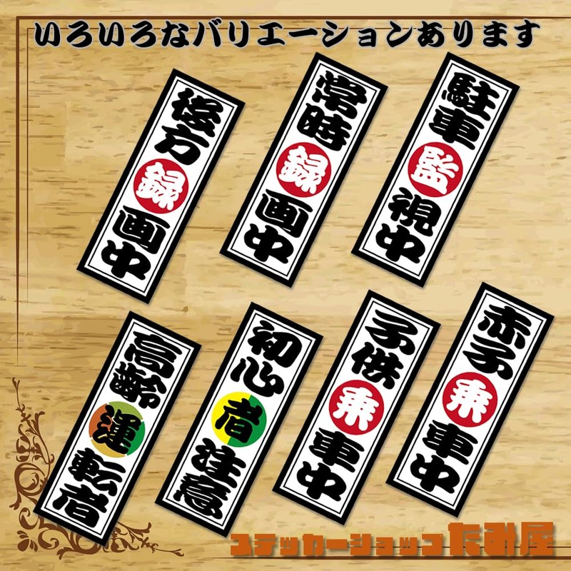 Tamiya: Bill Style Sticker Dash Camera During Parking Surveillance Display
