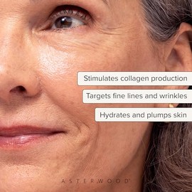 ASTERWOOD Sérum Facial Matrixyl 3000 + Argireline + Vitamina C con Ácido Hialurónico - Suero Anti Edad Hidratante y Reafirmante para el Rostro 30 ml