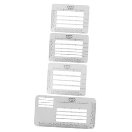 SEWACC 4pcs Addressing Guide Stencil Creative Envelope Writing Templates for Wedding Invitations Christmas Cards and Handwriting Designs and Translucent Ruler Stencils