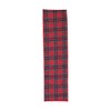 Creative Co-Op Plaid Brushed Cotton Flannel Quilted Table Runner, Red