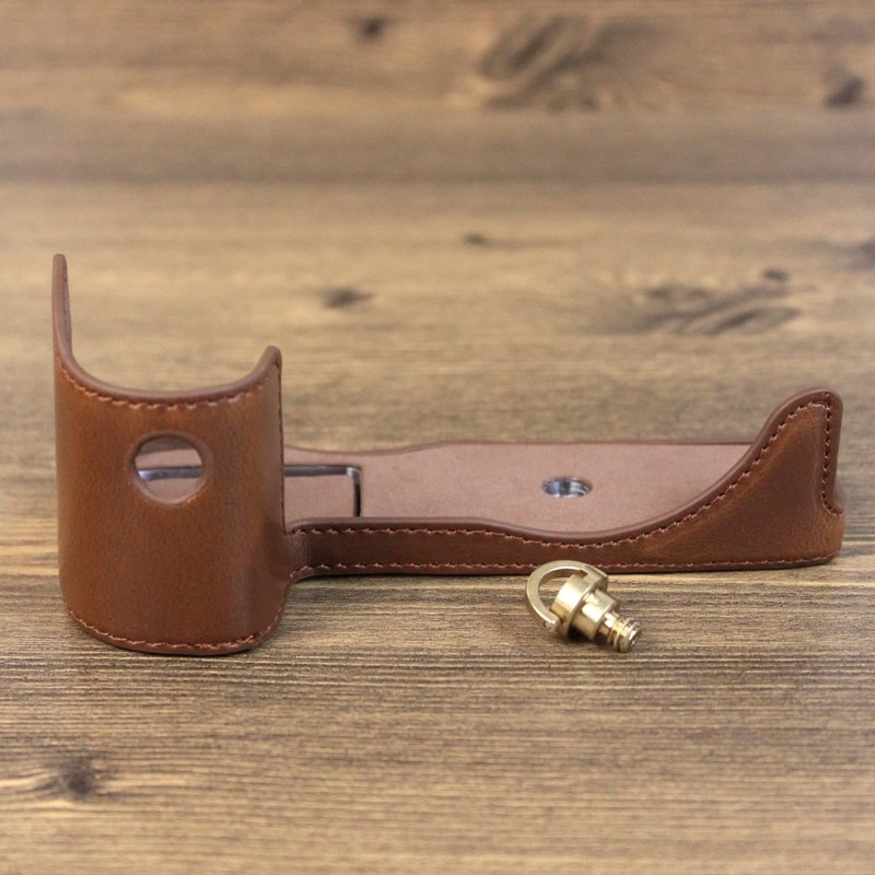 Rieibi EOS R7 Case - Quality PU Leather Half Case