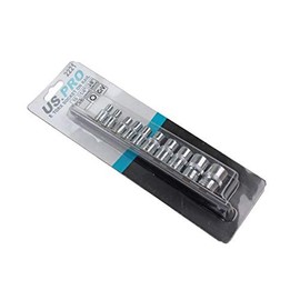 Torx/Star Female Sockets 10pc Set 1/4" and 3/8" Drive E Sockets E4 - E18 2221