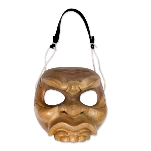 NOVICA Call The Clown Wood Mask