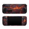 TACKY DESIGN Volcano Skin for Steam Deck, Orange Vinyl Decal,
