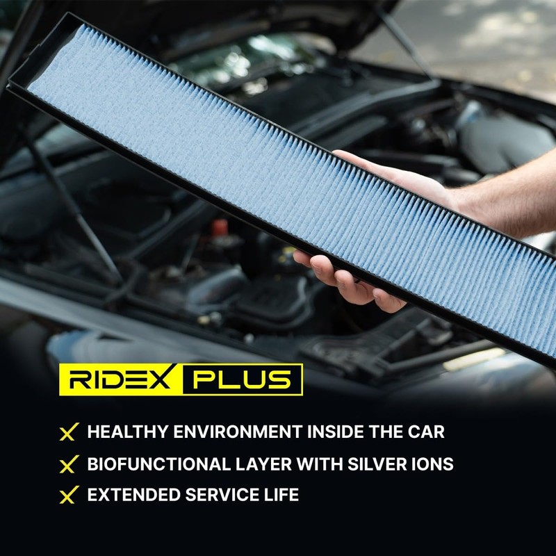 RIDEX PLUS 424I0506P Cabin Air Filter Pollen Filter Activated Carbon