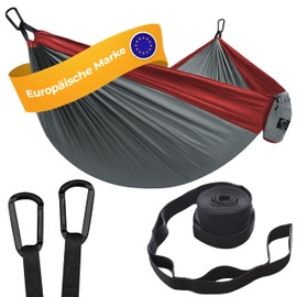 Hammock Camping Hammock for 2 People, Ultralight Outdoor Hammock, Perfect Camping Gifts, Camping Hammock Outdoor with 2 Premium Tree Straps + 2 Carabiners